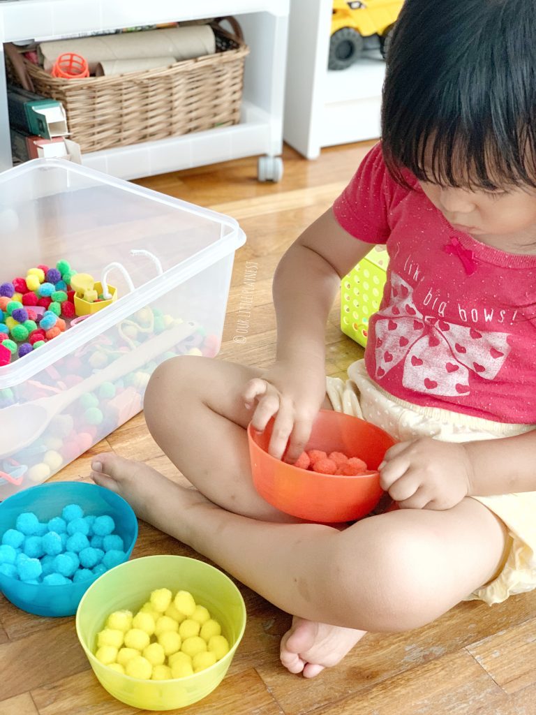Imaginative Pom Pom Play Ice Cream Shop Our Little Playnest Colour Sorting 