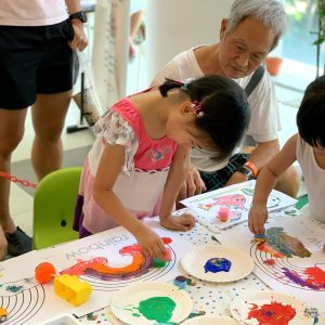 parent child workshop play and learn our little playnest Jacinth Liew stem activities painting