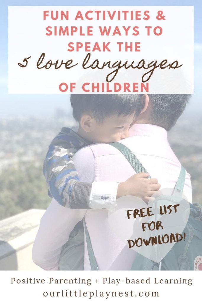 5 Love Languages for Kids